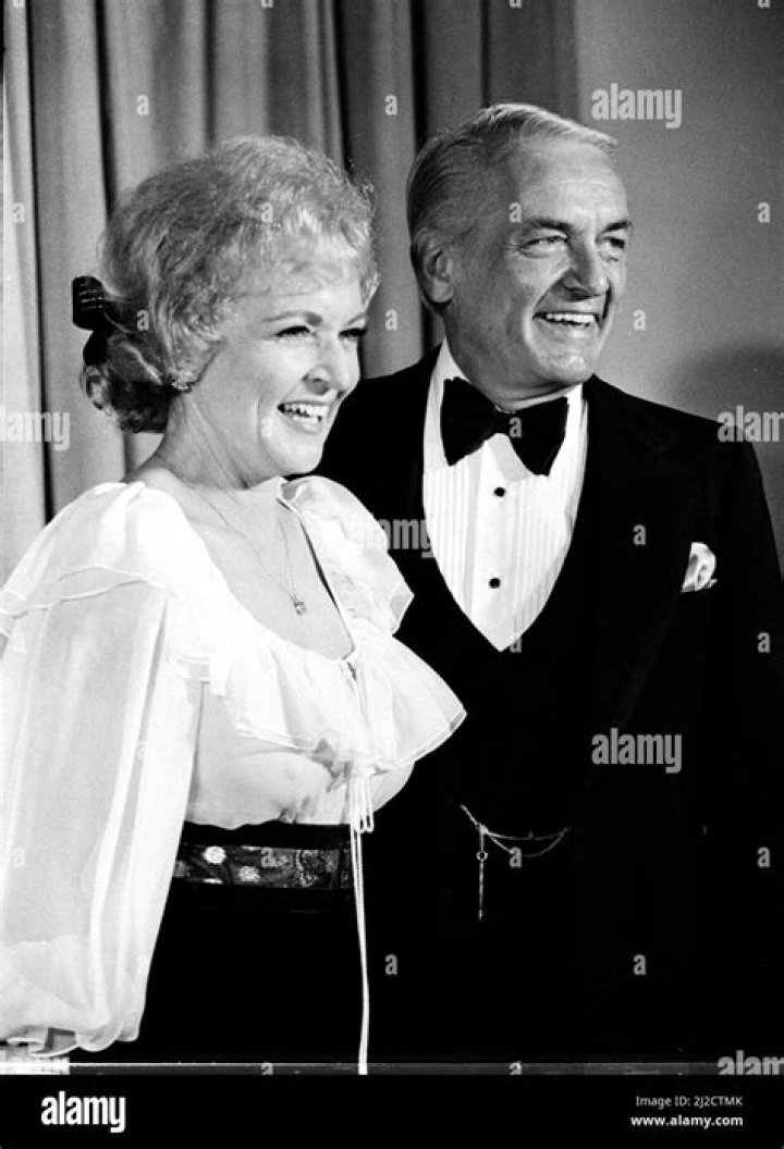 Betty White, Ted Knight Shown in photo is Actress Betty White with Ted Knight at the Emmy Awards in Los Angeles on Betty White with Ted Knight, Los Angeles, USA