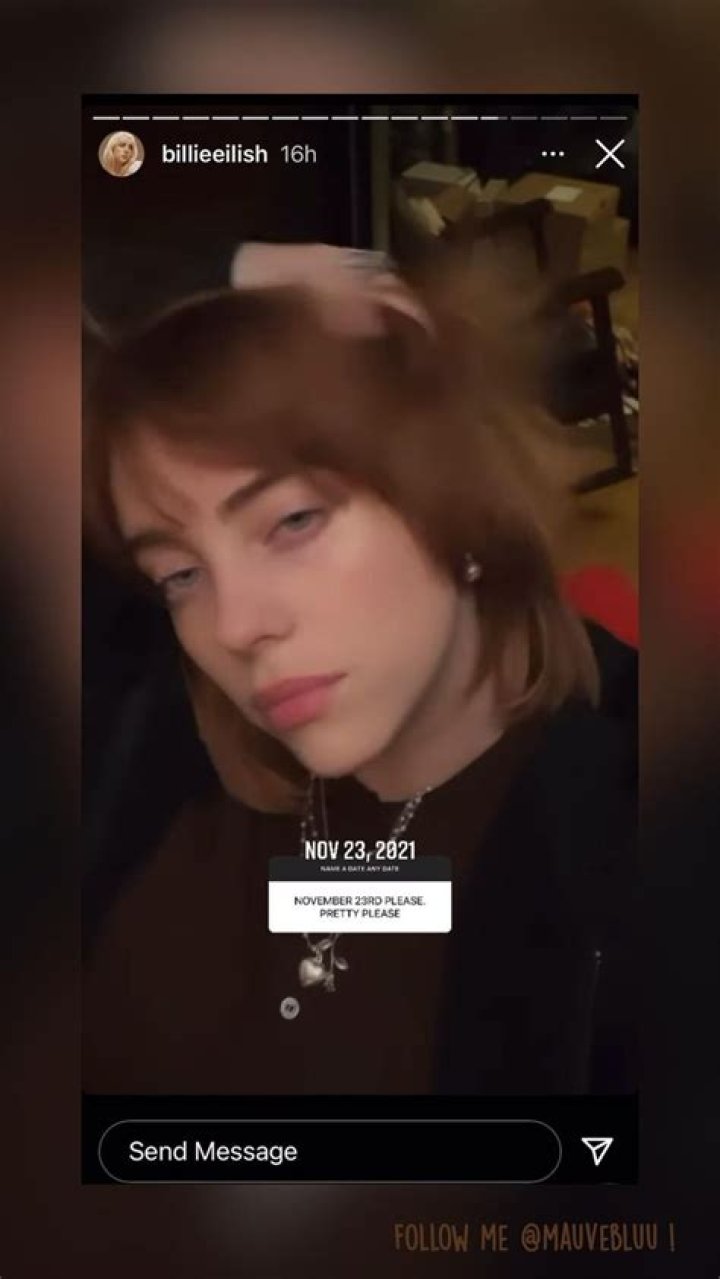Billie Eilish Insta comment
