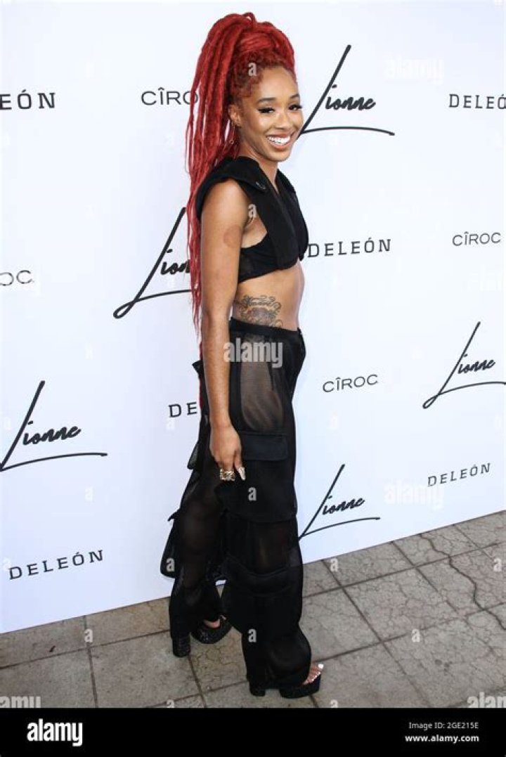 DJ Kitty Cash (Cachee Livingston) Lionne Fall/Winter 2021 Fashion Show - Arrivals, Los Angeles, United States - 15 Aug 2021