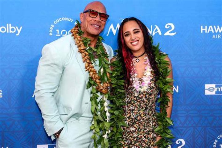 Dwayne Johnson & His Daughter Simone At The &lsquo;Baywatch&rsquo; Premiere