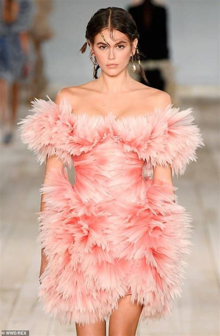 Kaia Gerber on the catwalk Valentino show, Runway, Fall Winter 2018, Haute Couture Fashion Week, Paris, France - 04 Jul 2018