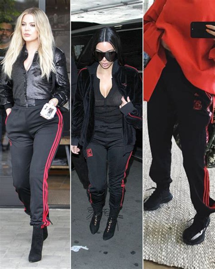 khloe kim kardashian same track pants kylie jenner
