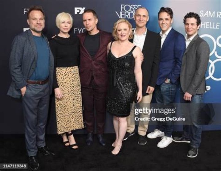 Norbert Leo Butz, Michelle Williams, Sam Rockwell, Nicole Fosse, Joel Fields, Steven Levenson and Thomas Kail at a &lsquo;Fosse Verdon&rsquo; event in LA