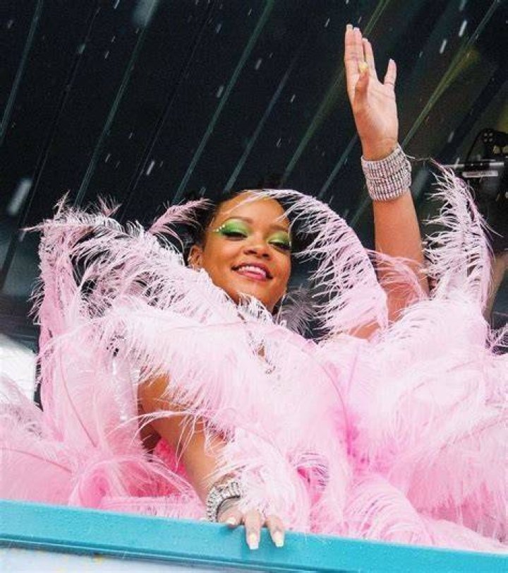 Rihanna In Feathers