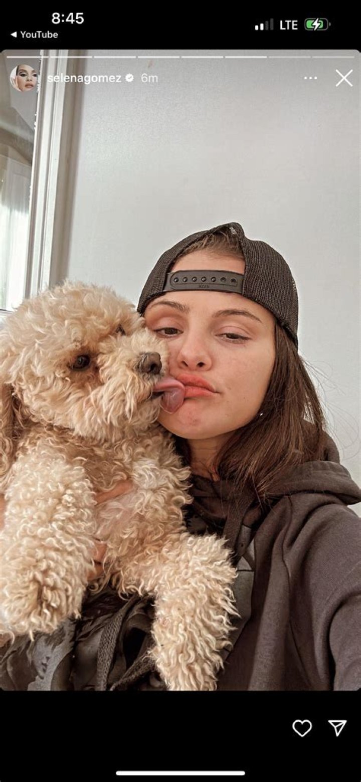 Selena Gomez and Her Dog Winnie