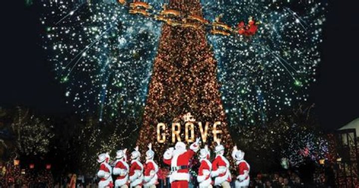 The Grove Christmas tree lighting, Los Angeles, USA &ndash; 18 Nov 2018