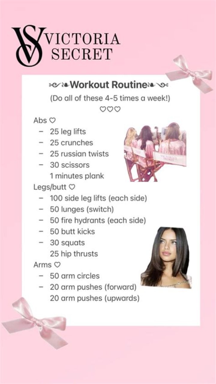 Victorias Secret Model Workout